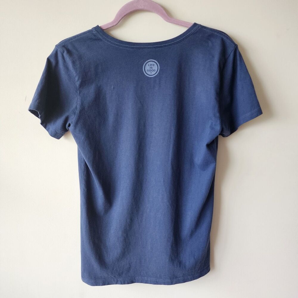 Life Is Good Crusher Tee SIZE SMALL Mama Bear blue short sleeve Casual T shirt - Picture 6 of 7